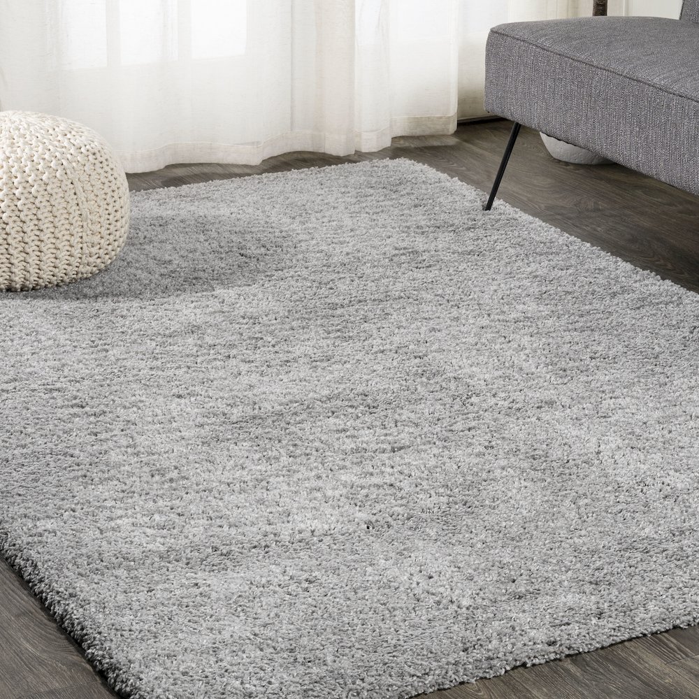 Groovy Solid Shag Area Rug. Picture 2