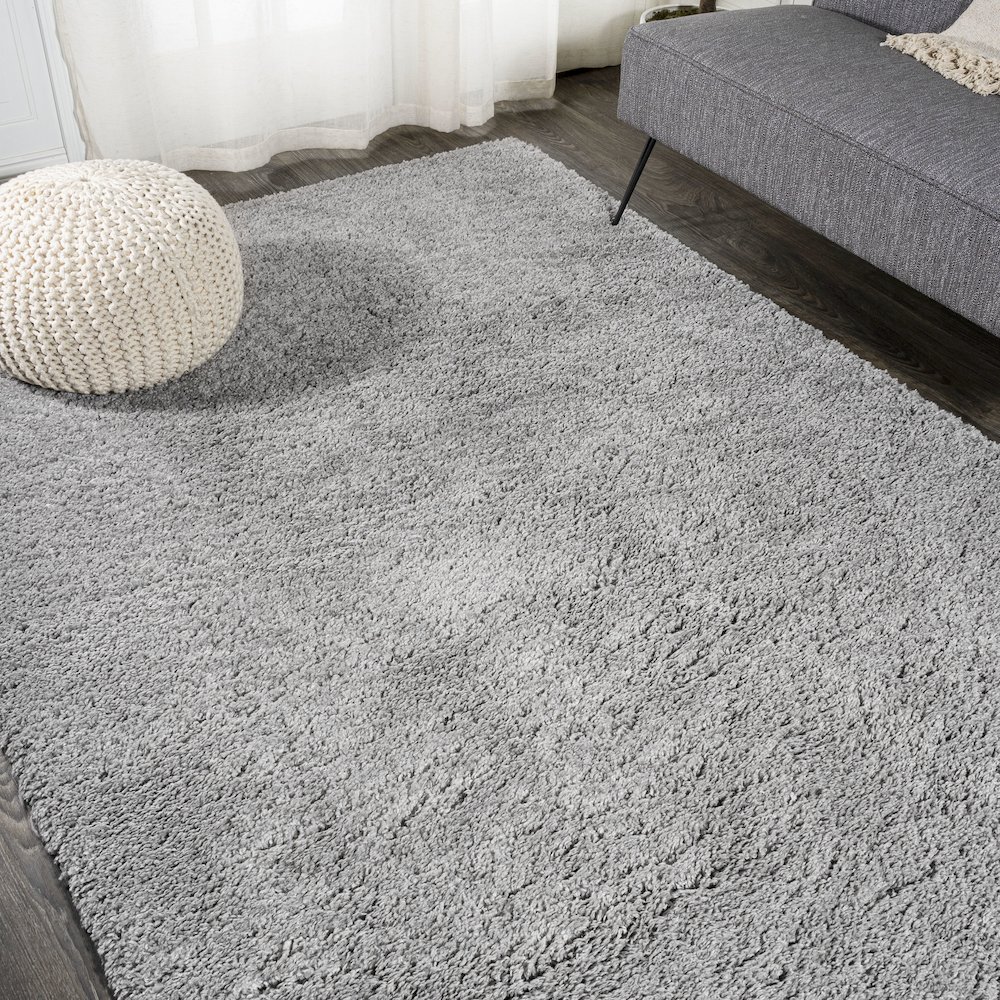 Groovy Solid Shag Area Rug. Picture 4