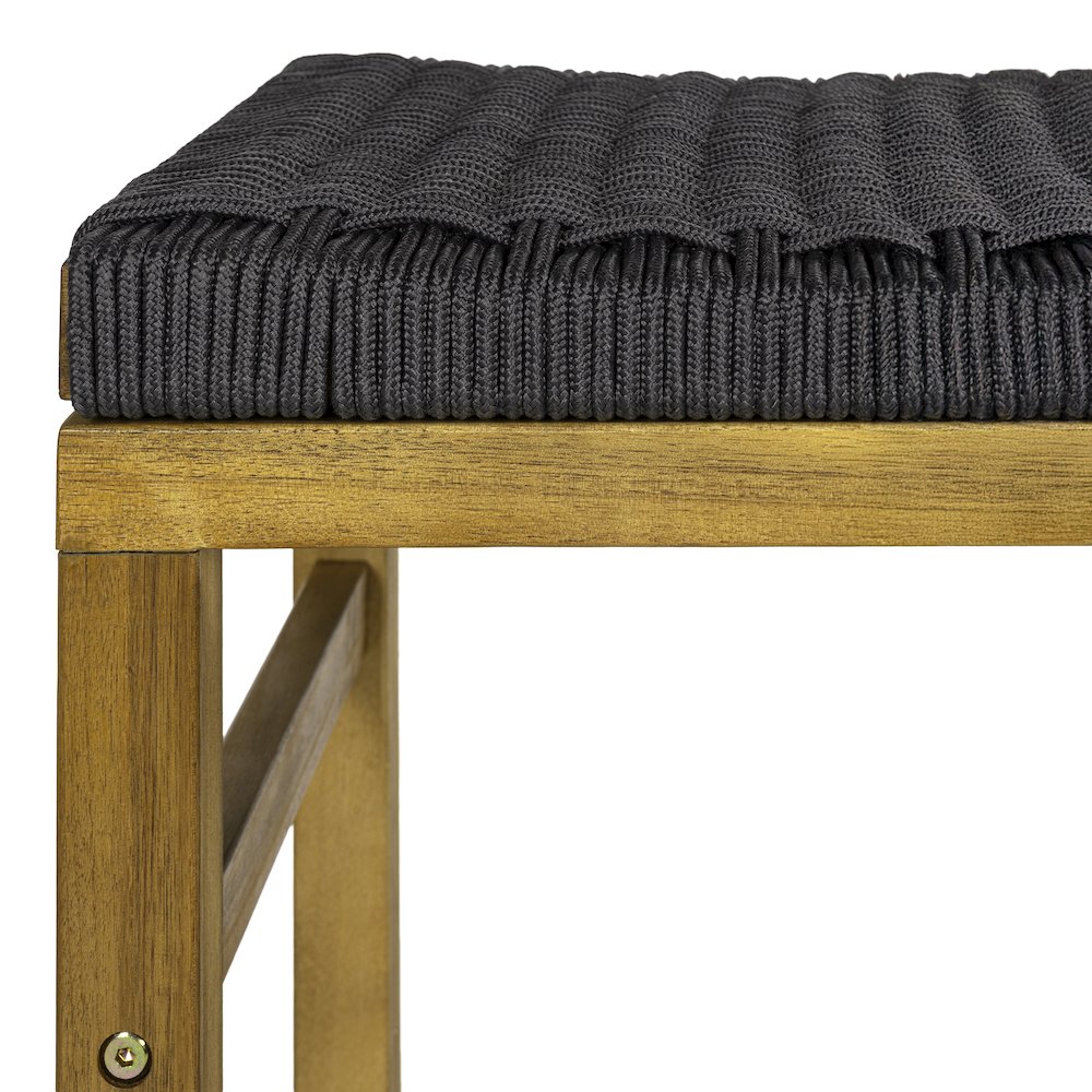 Armand Coastal 26" Backless Acacia Wood Indoor/Outdoor Counter Stools. Picture 6