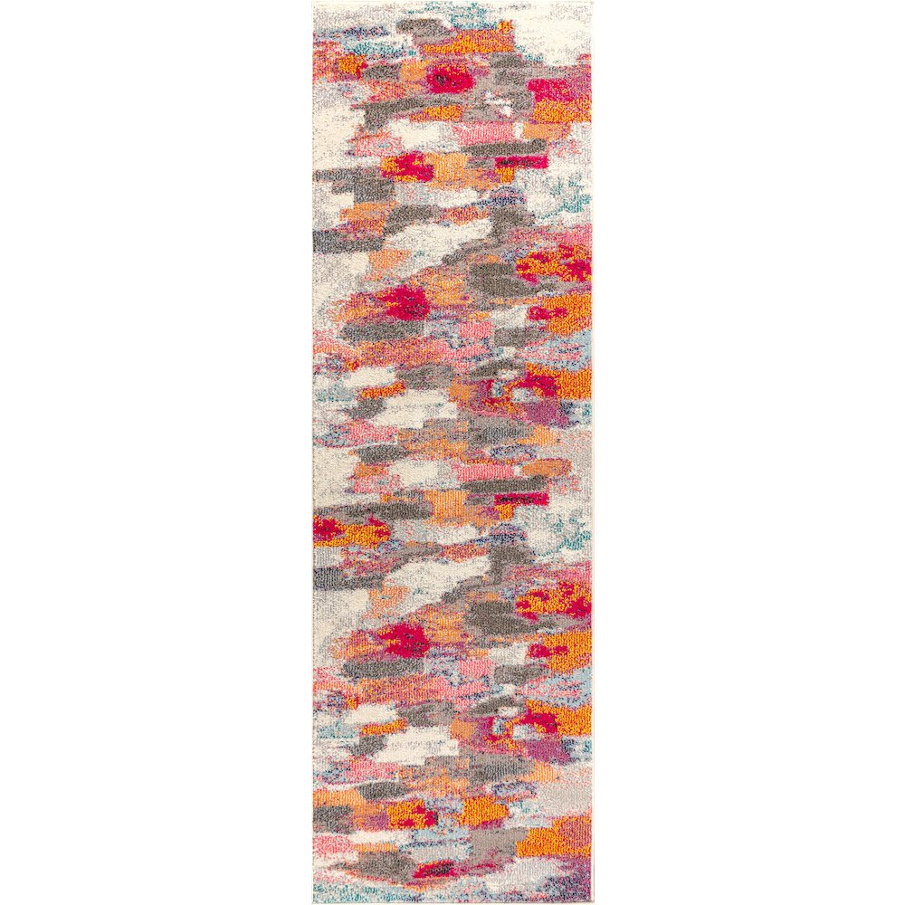 Contemporary Pop Modern Abstract Brushstroke Area Rug. Picture 1