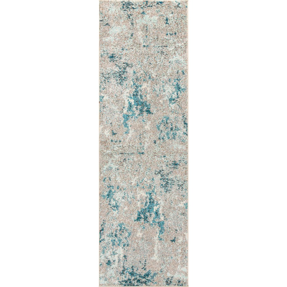 Contemporary Pop Modern Abstract Vintage Faded Area Rug. Picture 1