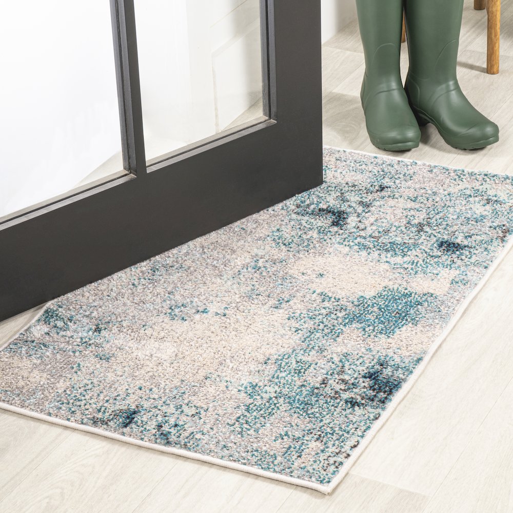 Contemporary Pop Modern Abstract Vintage Area Rug. Picture 2