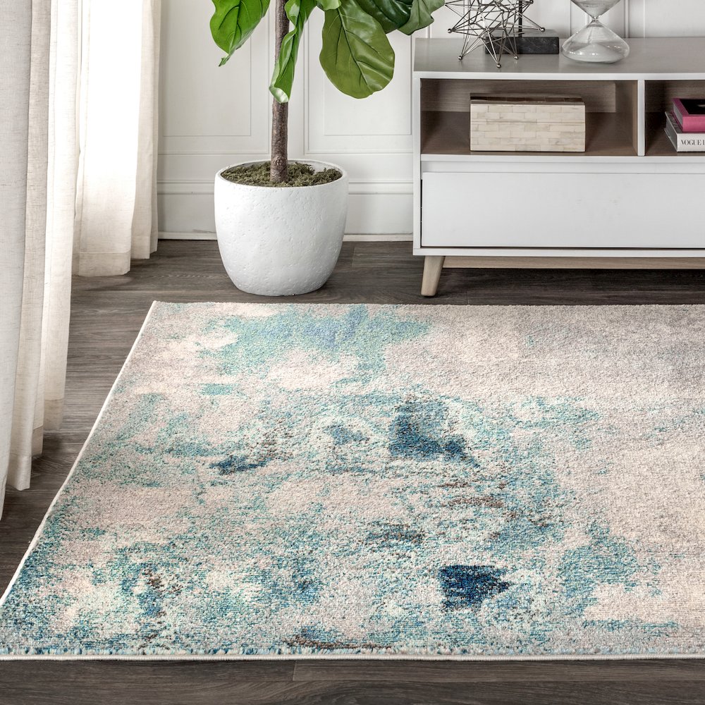 Contemporary Pop Modern Abstract Vintage Area Rug. Picture 3