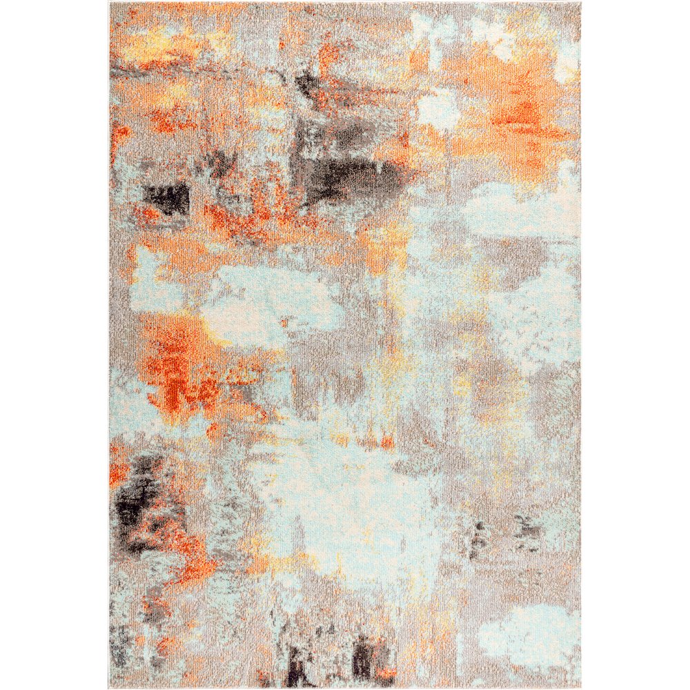 Contemporary Pop Modern Abstract Vintage Area Rug. Picture 1