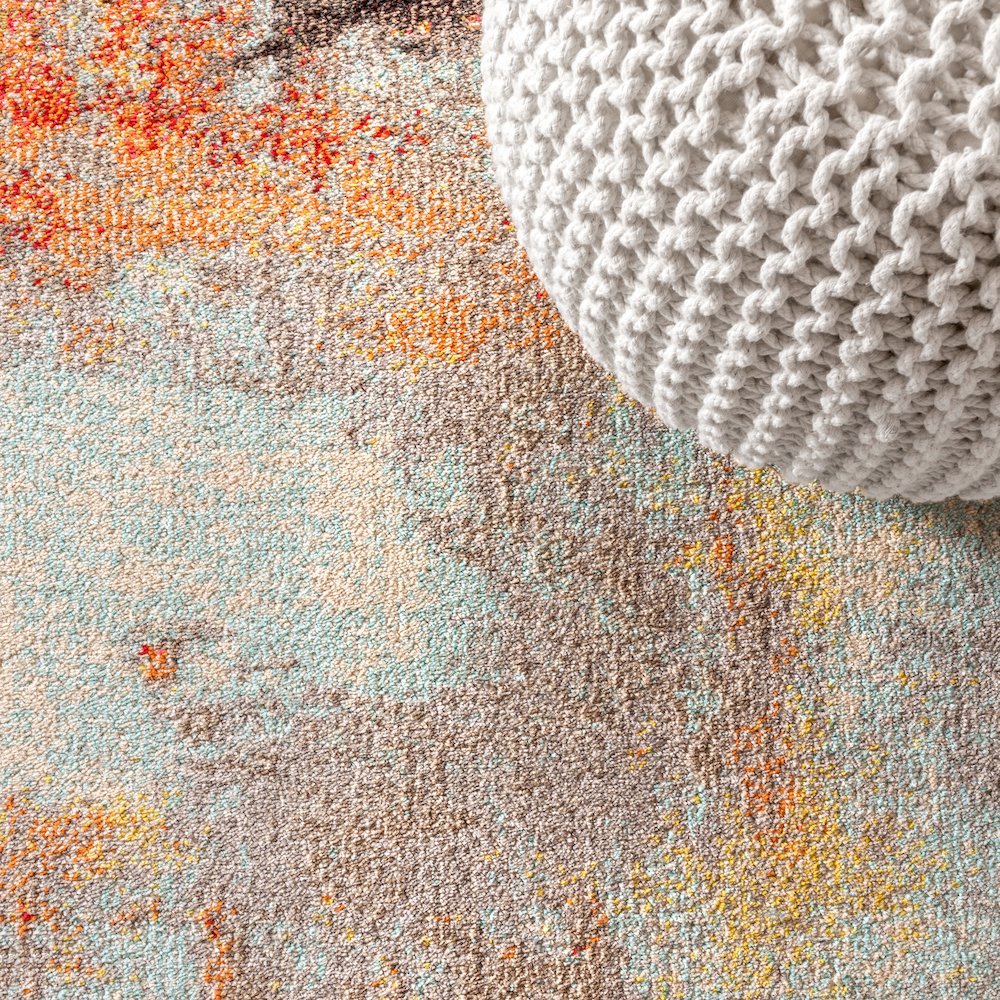 Contemporary Pop Modern Abstract Vintage Area Rug. Picture 4