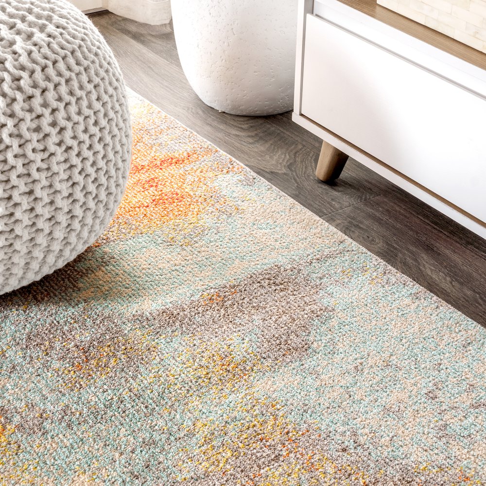 Contemporary Pop Modern Abstract Vintage Area Rug. Picture 5