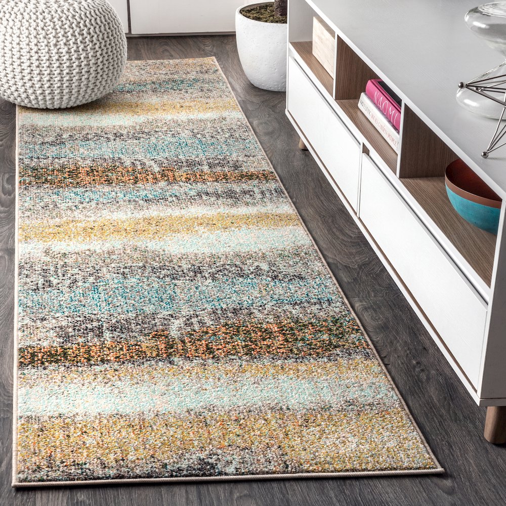 Style Contemporary Pop Modern Abstract Vintage Area Rug. Picture 2