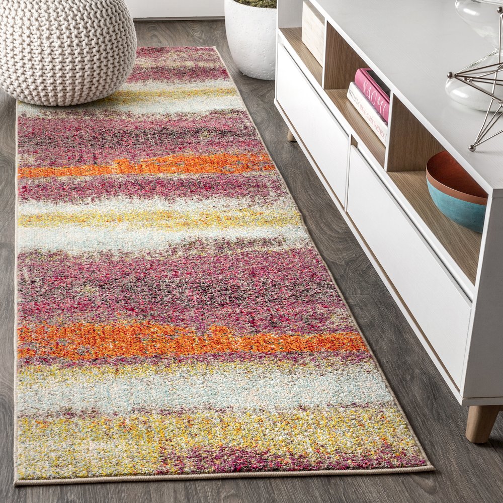 Style Contemporary Pop Modern Abstract Vintage Area Rug. Picture 2
