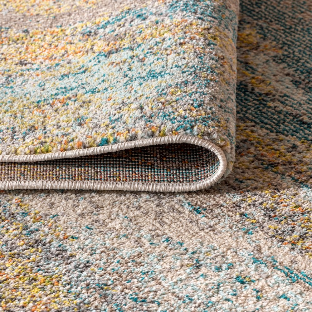 Contemporary Pop Modern Abstract Vintage Waterfall Area Rug. Picture 6