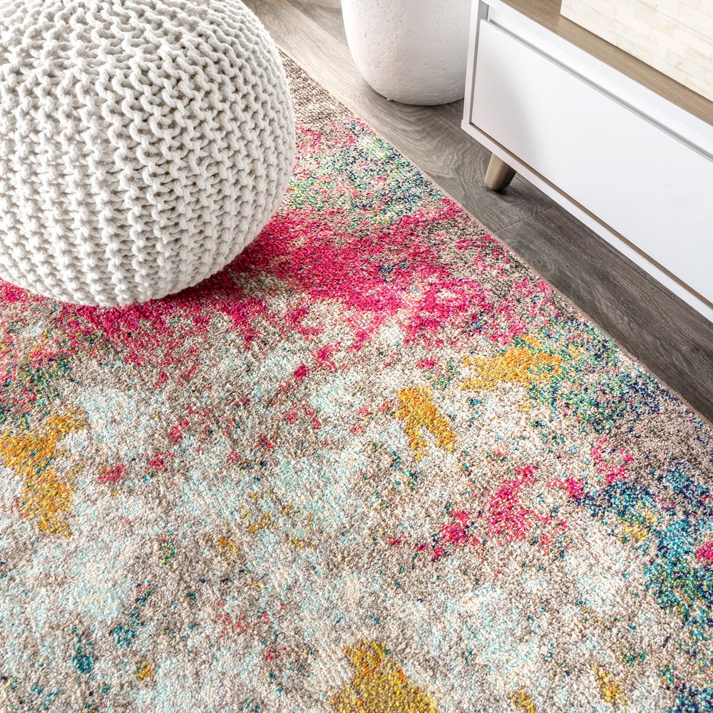 Contemporary Pop Modern Abstract Area Rug. Picture 5