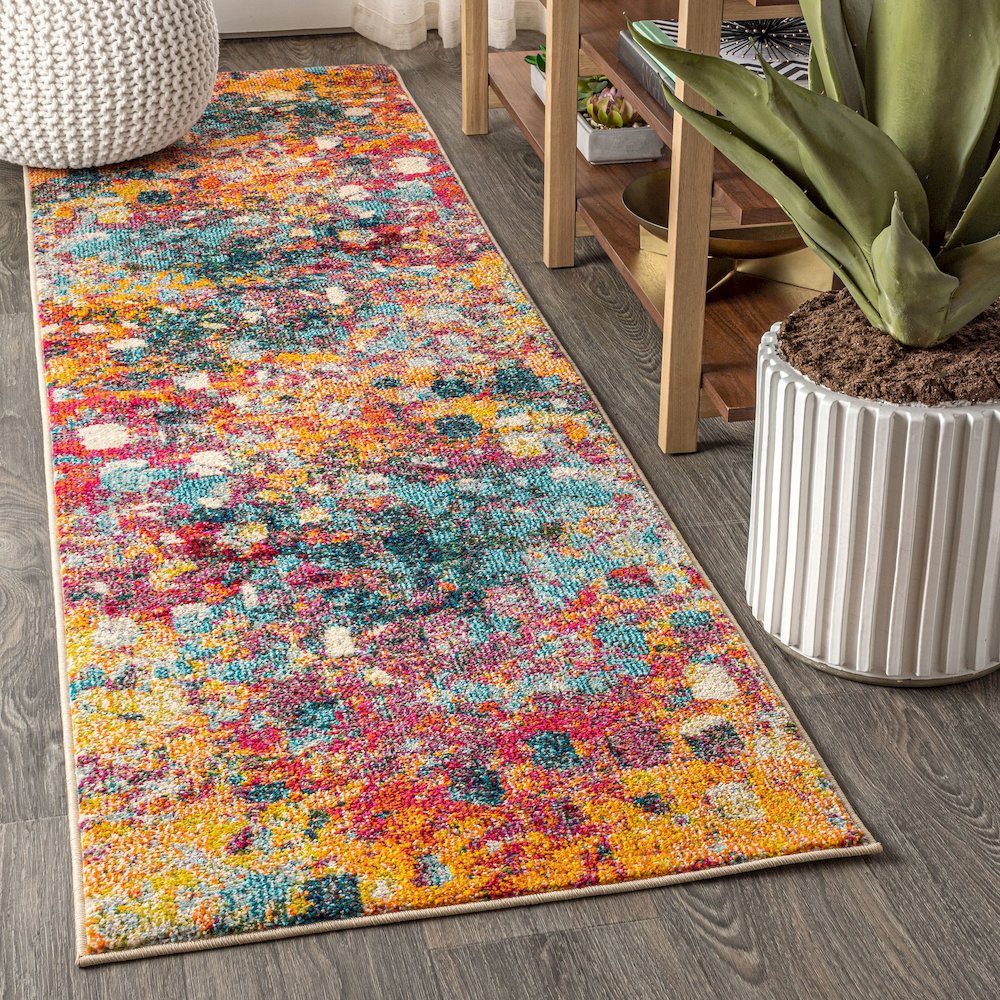 Inspired Contemporary Pop Modern Abstract Area Rug. Picture 2