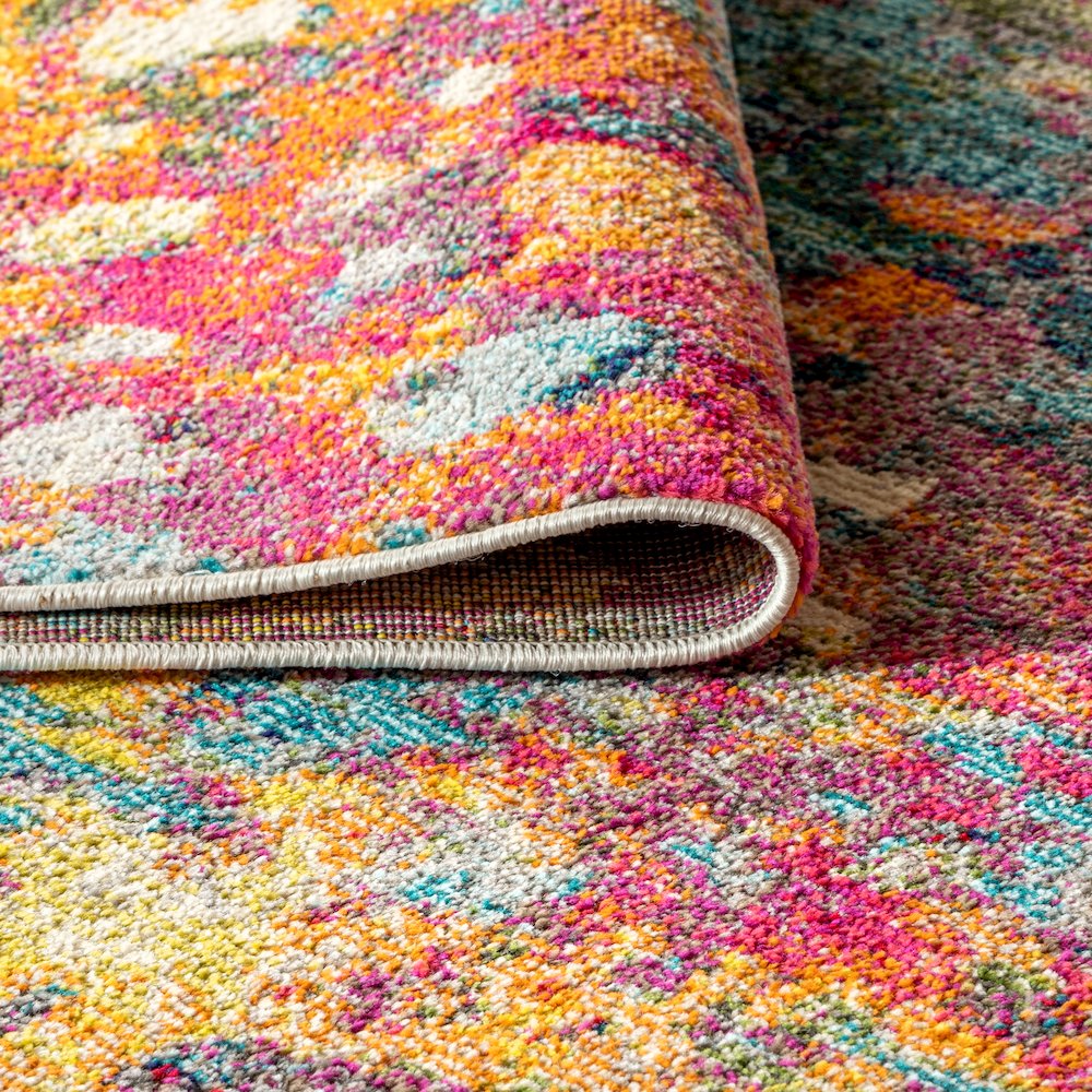 Inspired Contemporary Pop Modern Abstract Area Rug. Picture 6