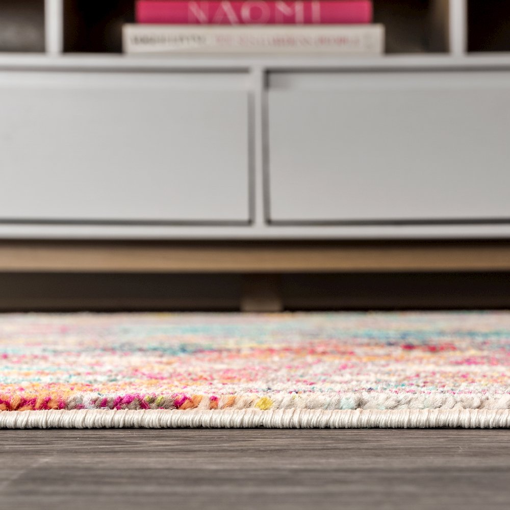 Inspired Contemporary Pop Modern Abstract Area Rug. Picture 7