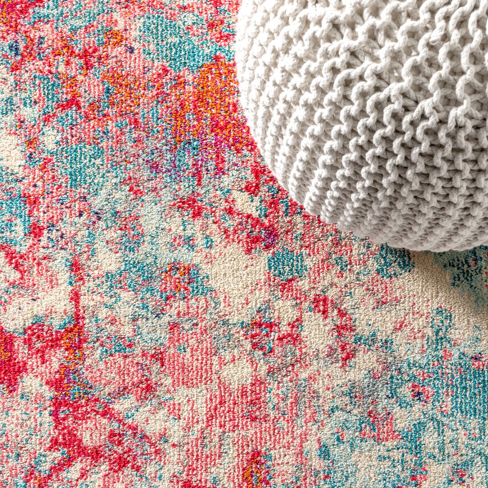 Inspired Contemporary Pop Modern Abstract Area Rug. Picture 4
