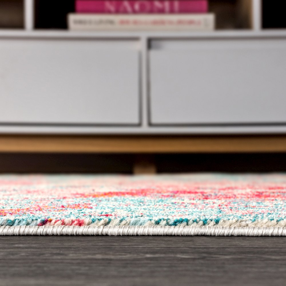Inspired Contemporary Pop Modern Abstract Area Rug. Picture 7
