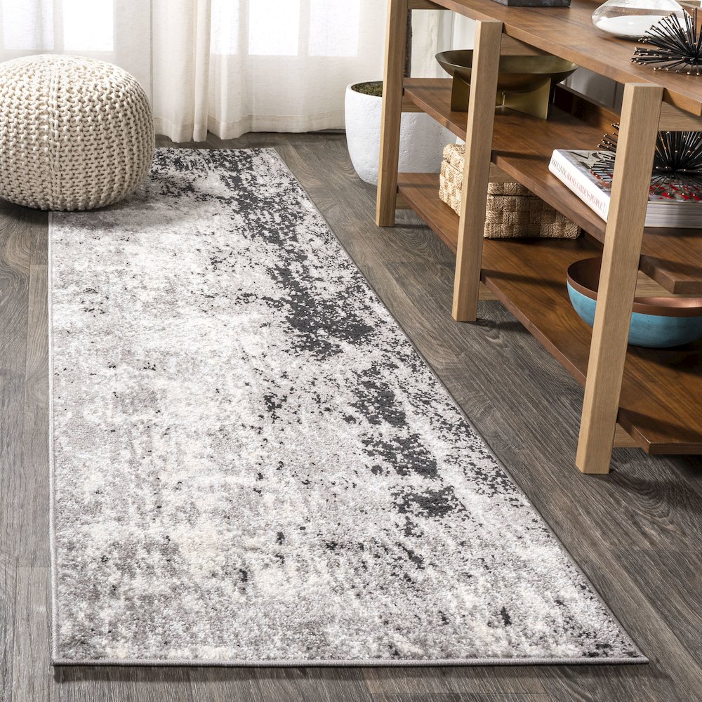 Storm Modern Abstract Area Rug. Picture 2