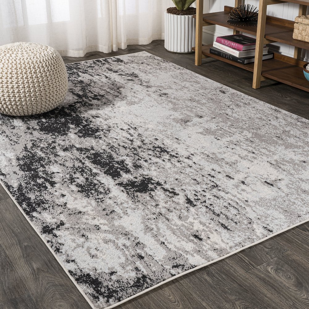 Storm Modern Abstract Area Rug. Picture 2