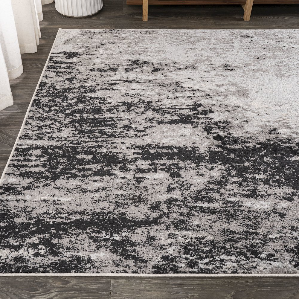Storm Modern Abstract Area Rug. Picture 3