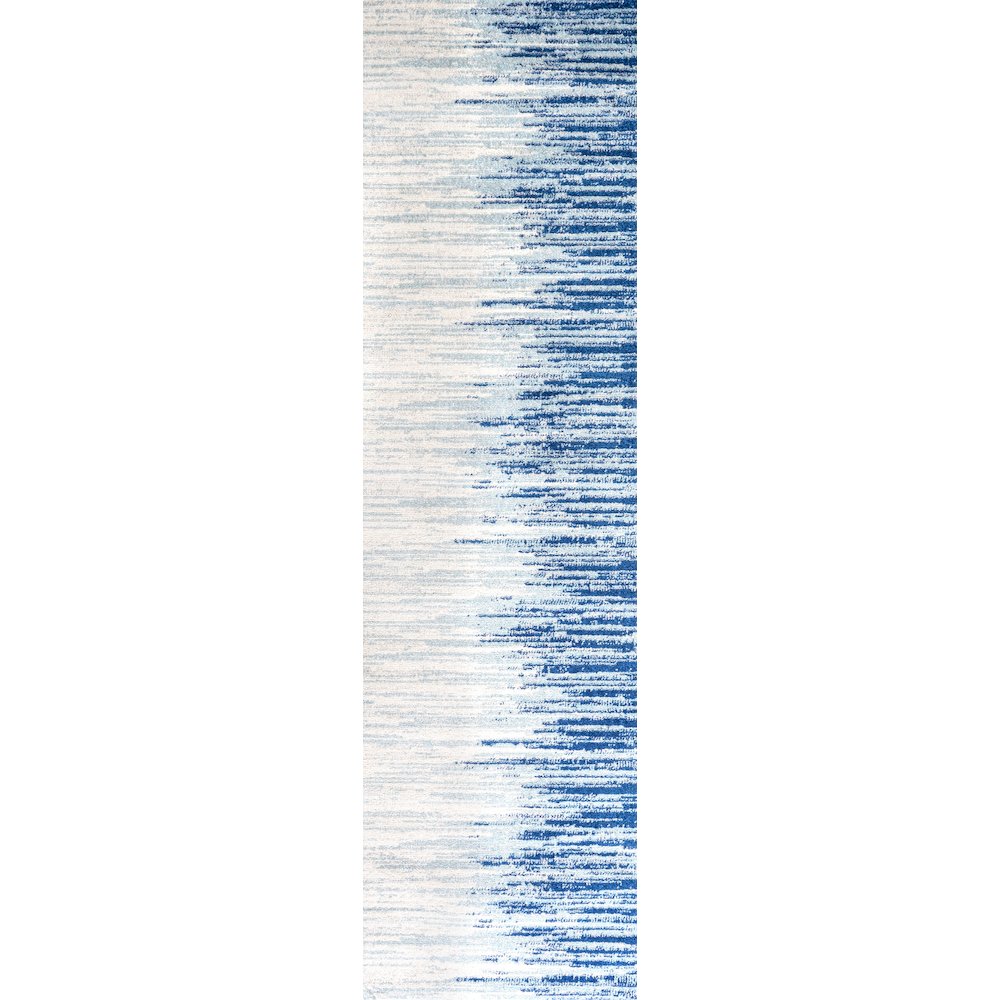 Linear Modern Half Stripe Area Rug. Picture 1