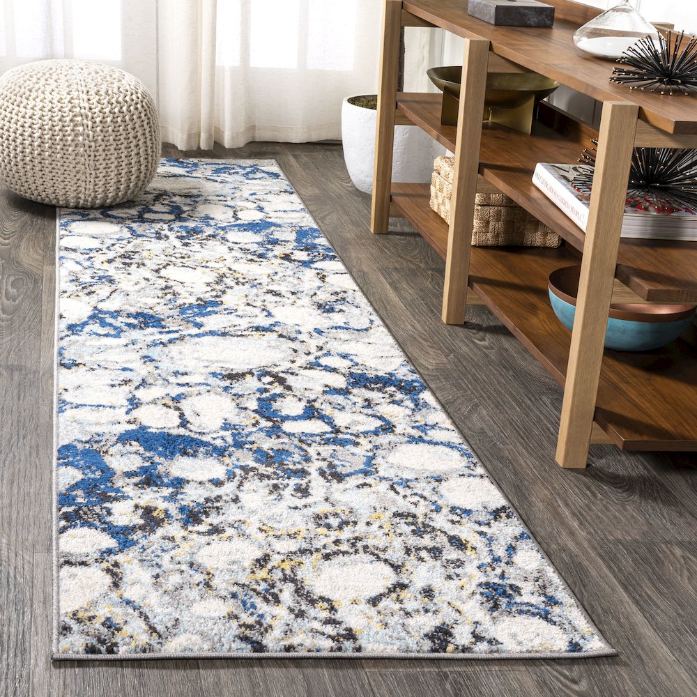 Pebble Marbled Abstract Area Rug. Picture 2