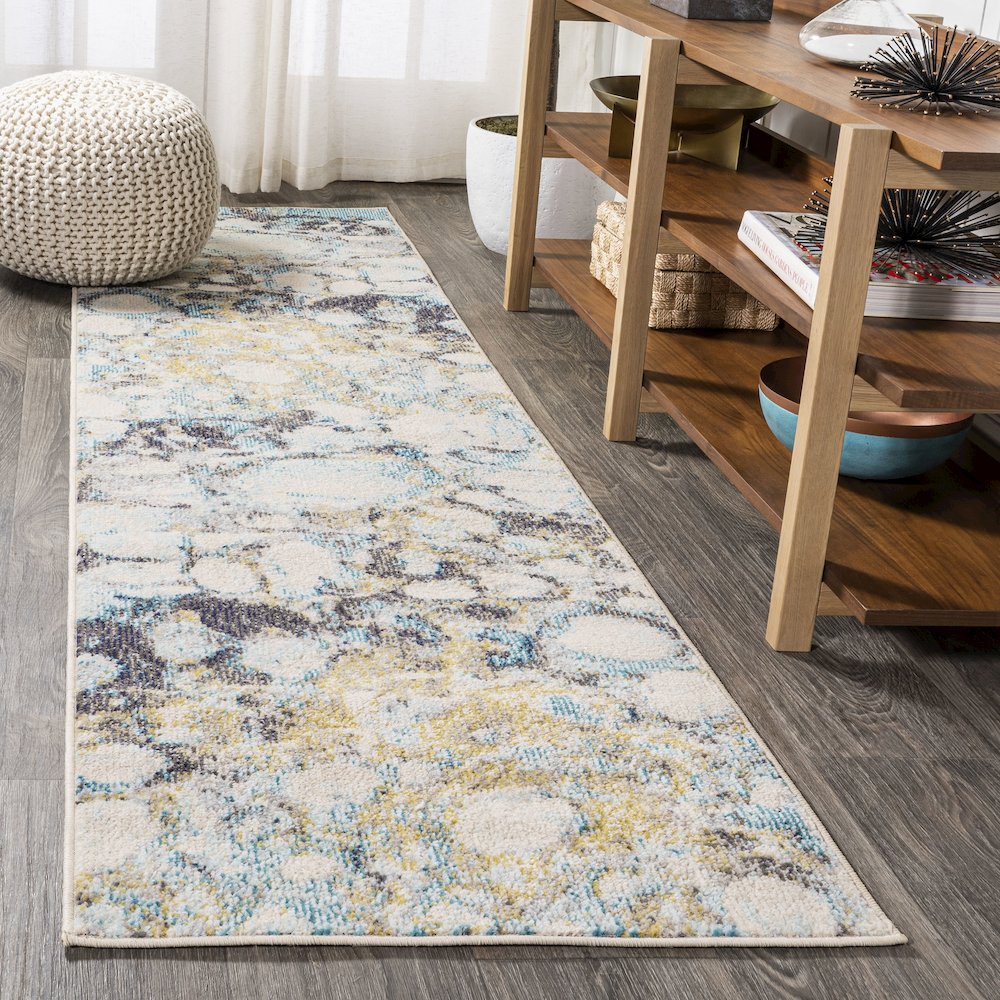 Pebble Marbled Abstract Area Rug. Picture 2