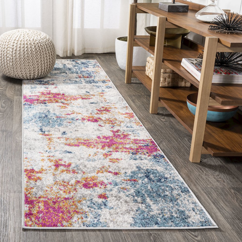 Sunset Modern Abstract Area Rug. Picture 2