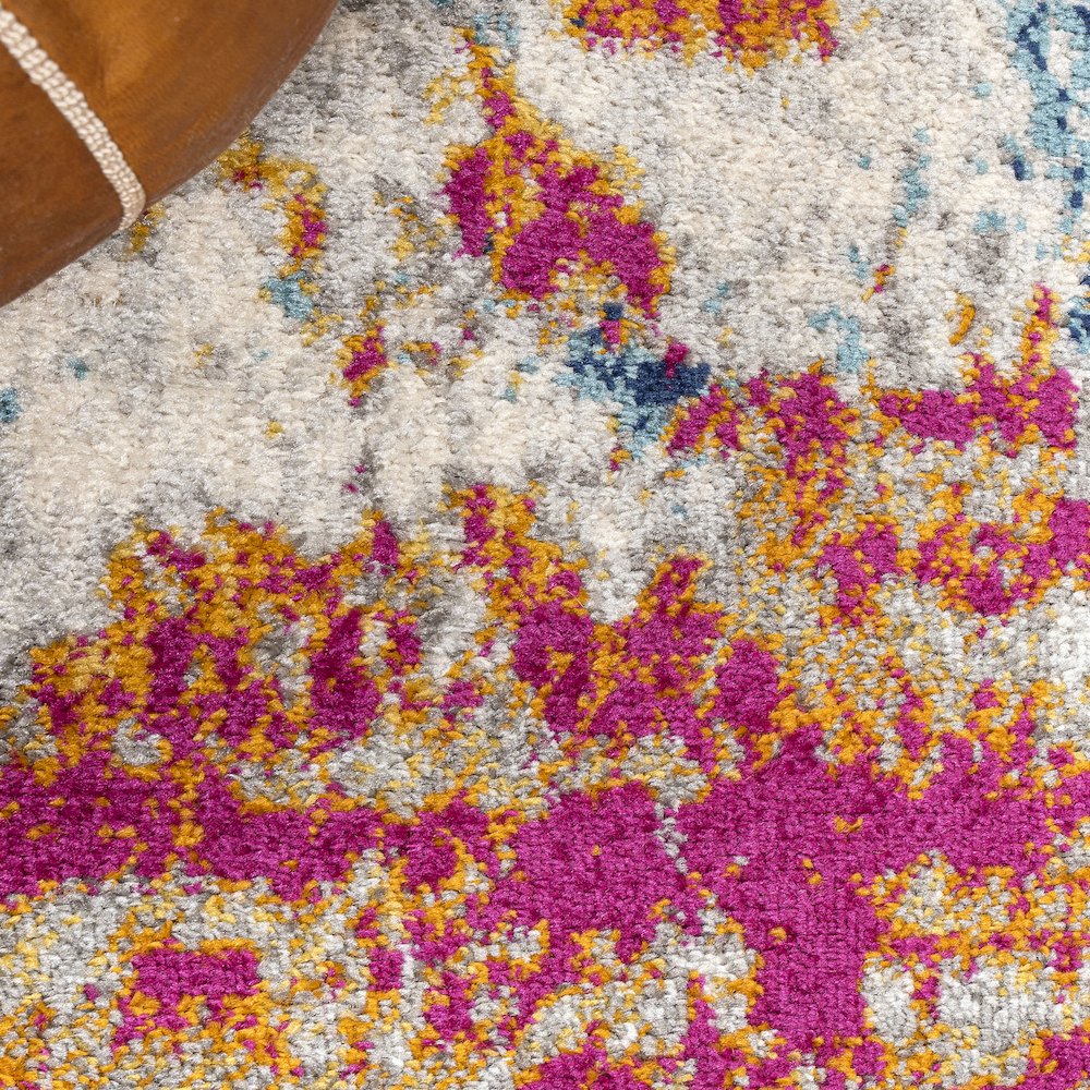 Sunset Modern Abstract Area Rug. Picture 4