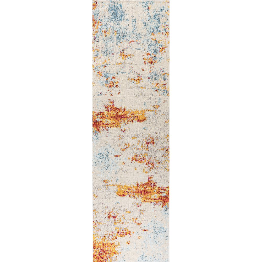 Sunset Modern Abstract Area Rug. Picture 1