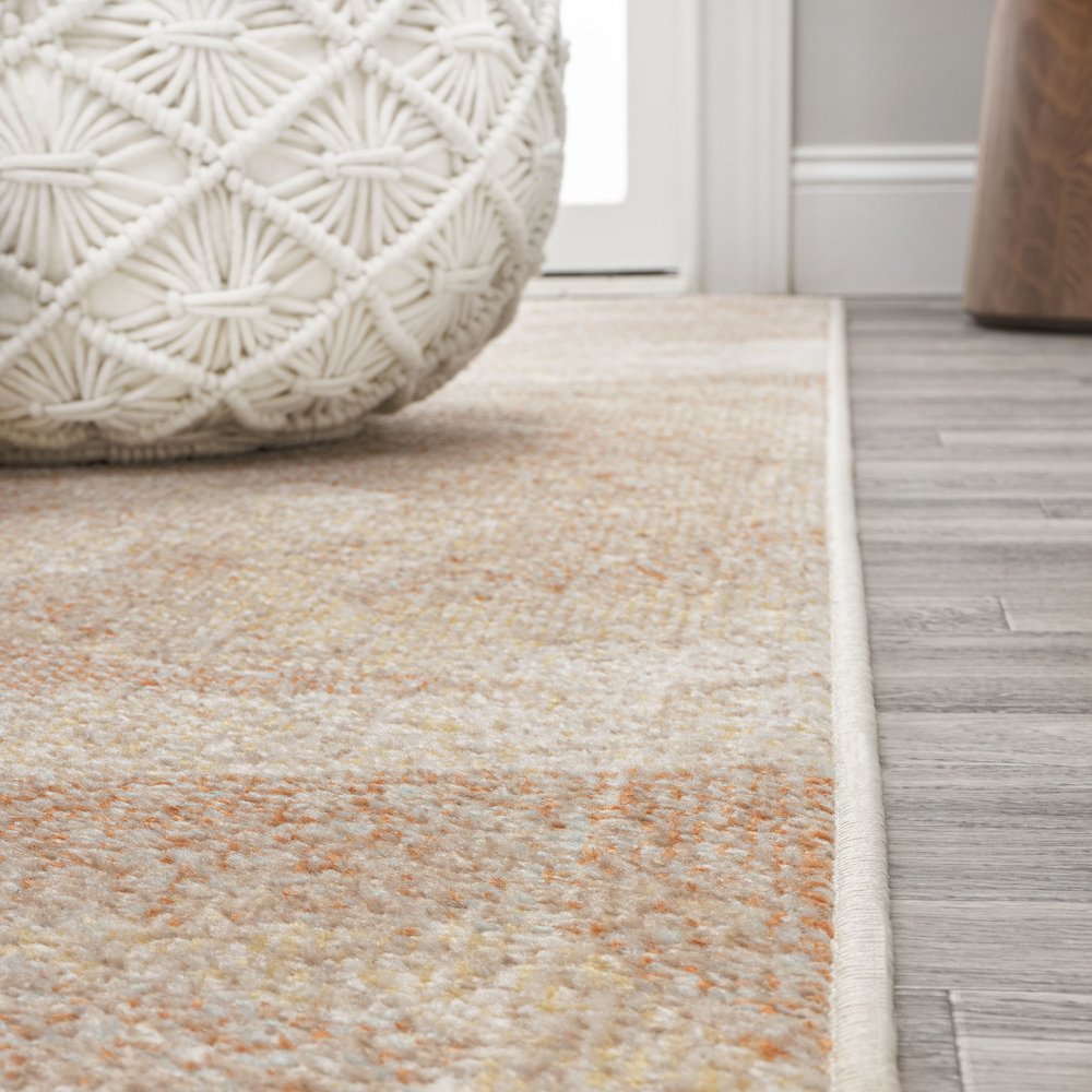 Petalo Abstract Two Tone Modern Area Rug. Picture 5