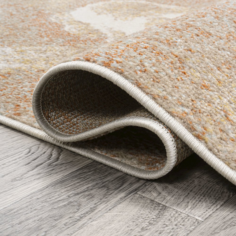 Petalo Abstract Two Tone Modern Area Rug. Picture 6