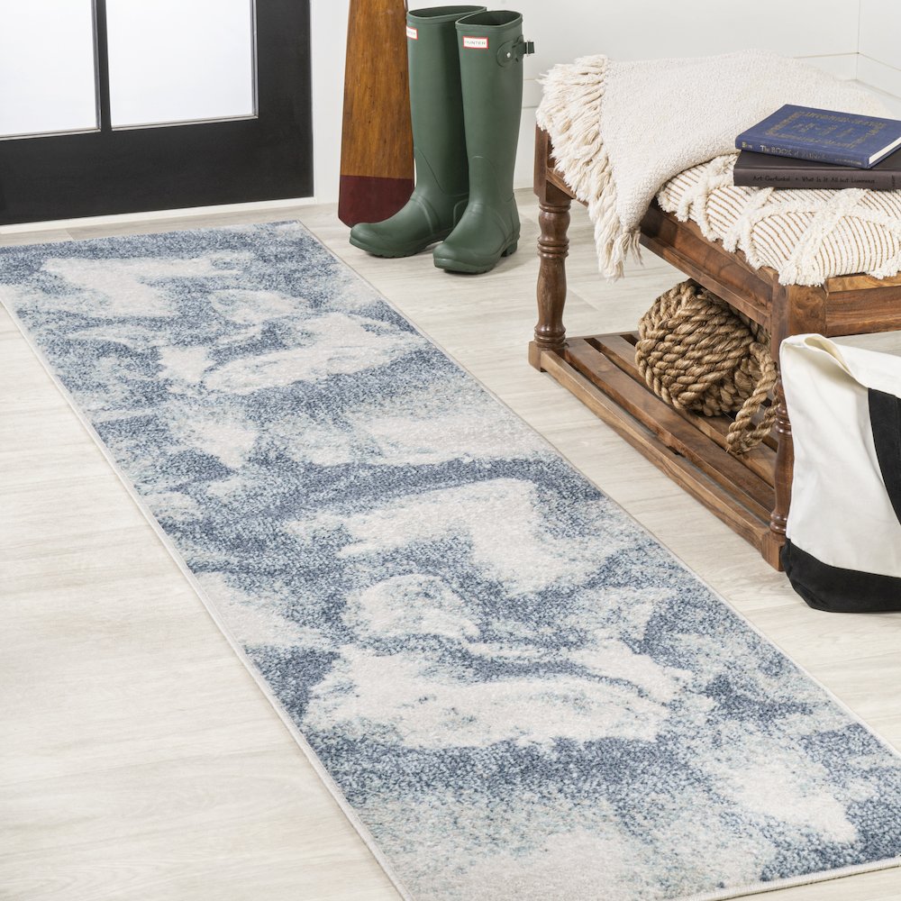 Petalo Abstract Two Tone Modern Area Rug. Picture 2