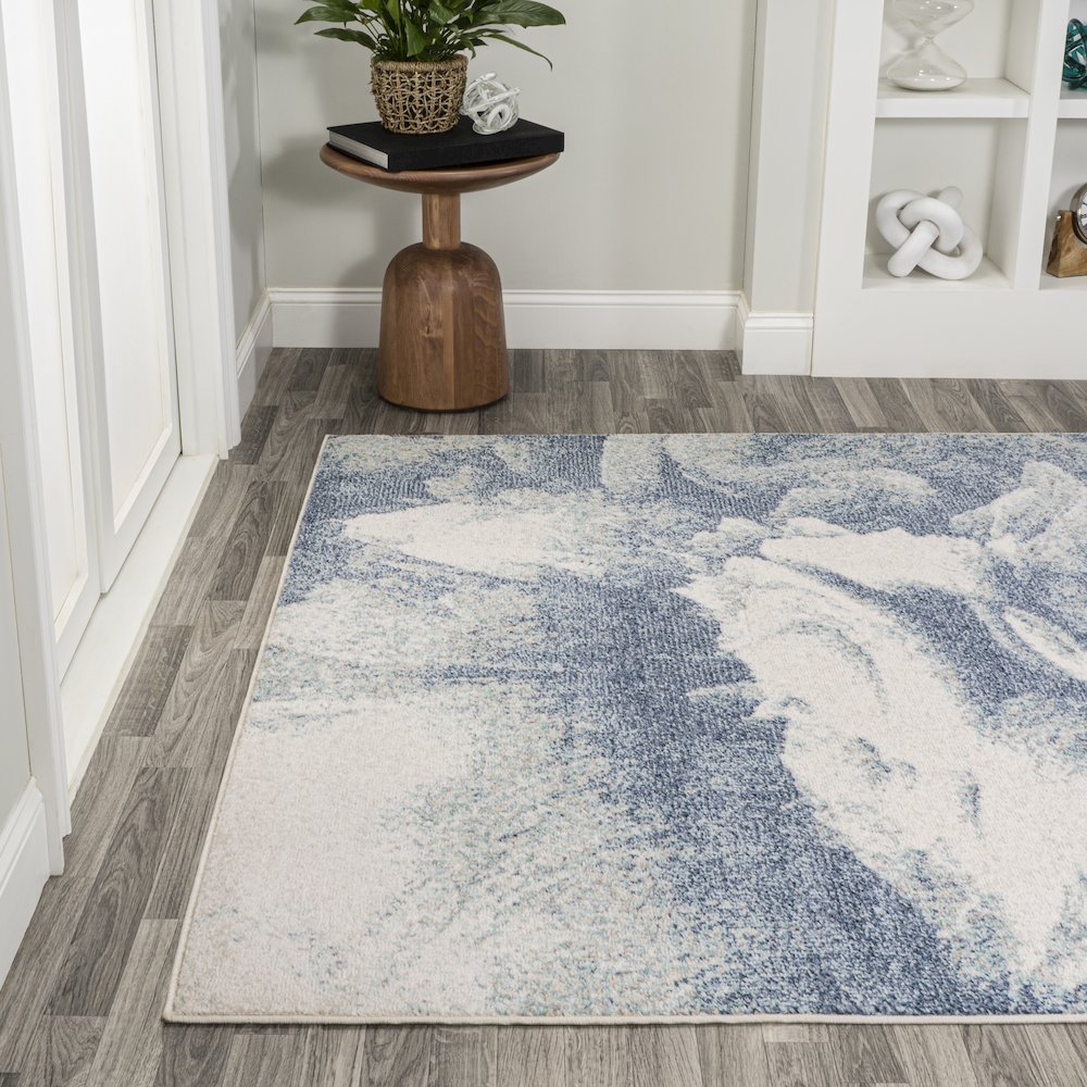 Petalo Abstract Two Tone Modern Area Rug. Picture 3