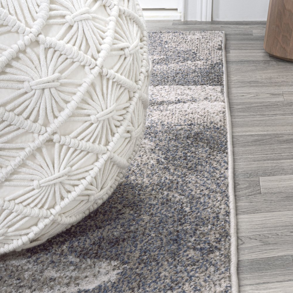 Petalo Abstract Two Tone Modern Area Rug. Picture 5