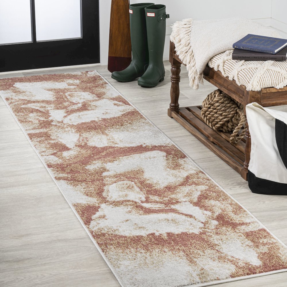 Petalo Abstract Two Tone Modern Area Rug. Picture 2