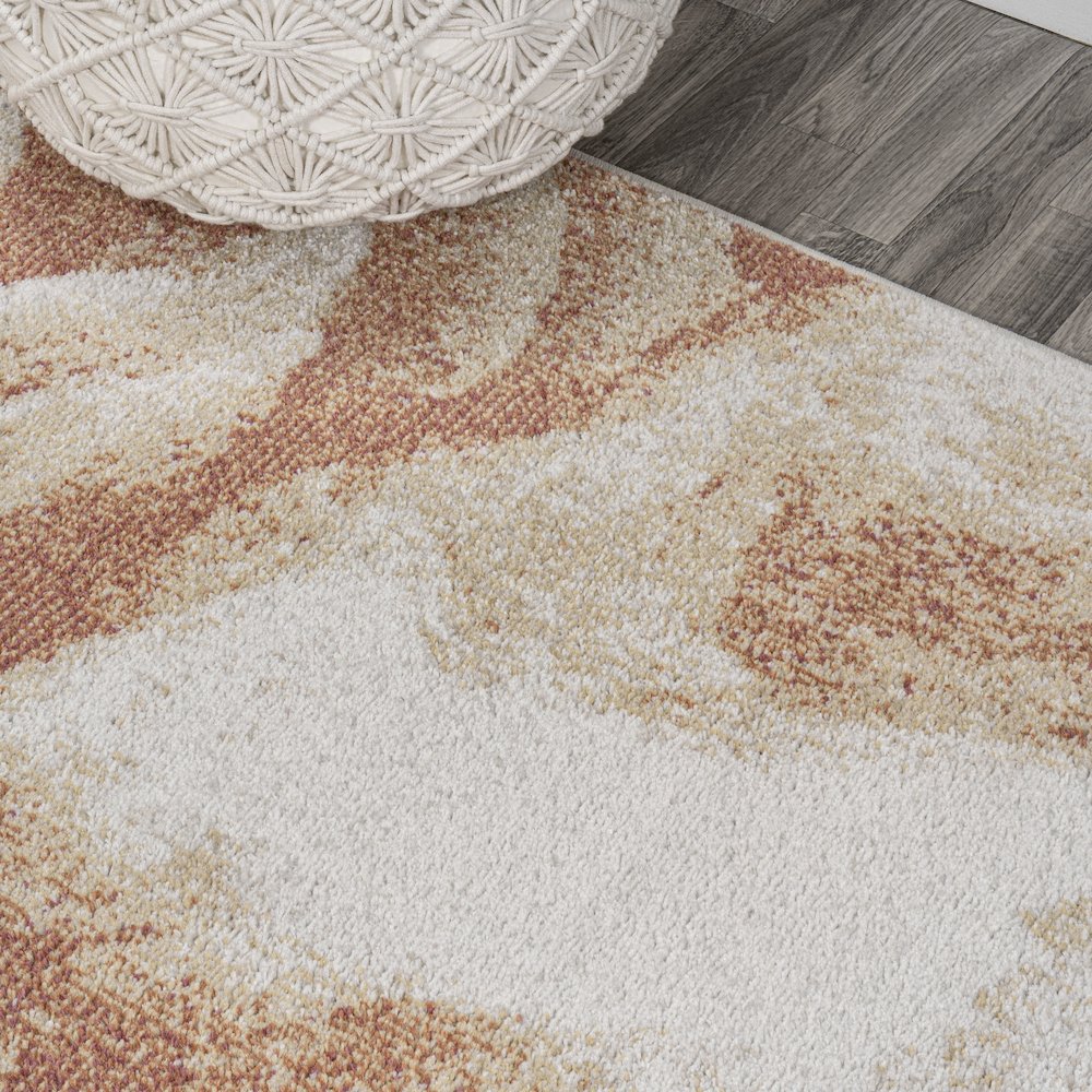 Petalo Abstract Two Tone Modern Area Rug. Picture 4
