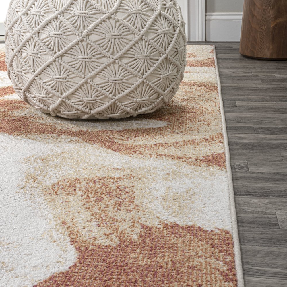 Petalo Abstract Two Tone Modern Area Rug. Picture 5