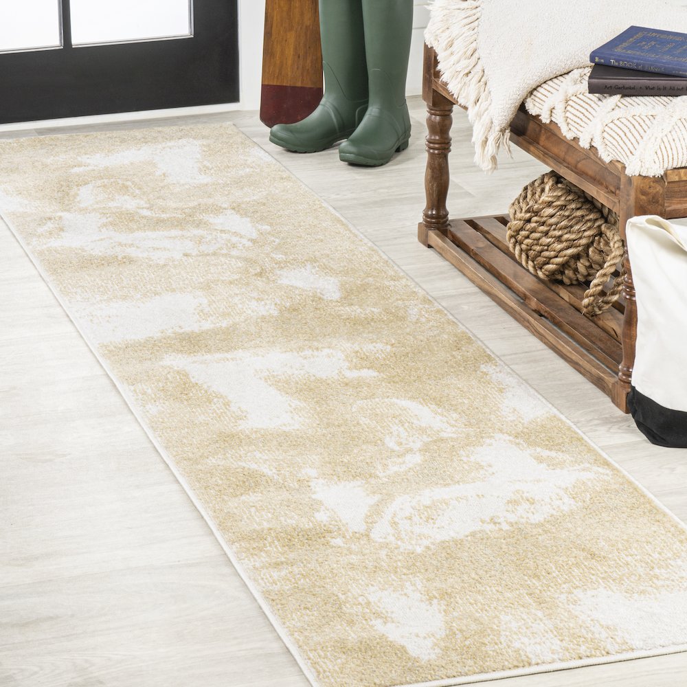 Petalo Abstract Two Tone Modern Area Rug. Picture 2