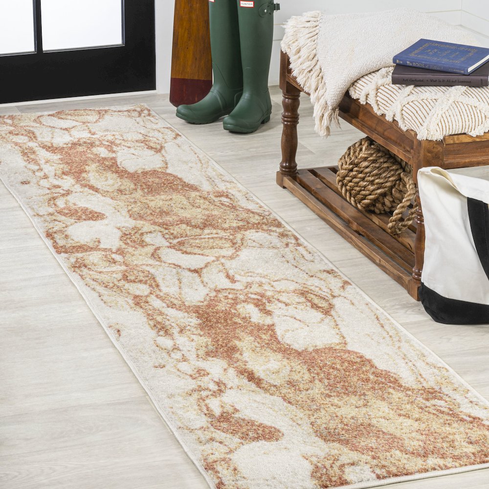 Marmo Abstract Marbled Modern Area Rug. Picture 2