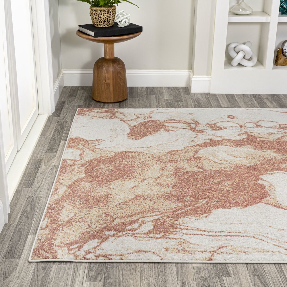 Marmo Abstract Marbled Modern Area Rug. Picture 3