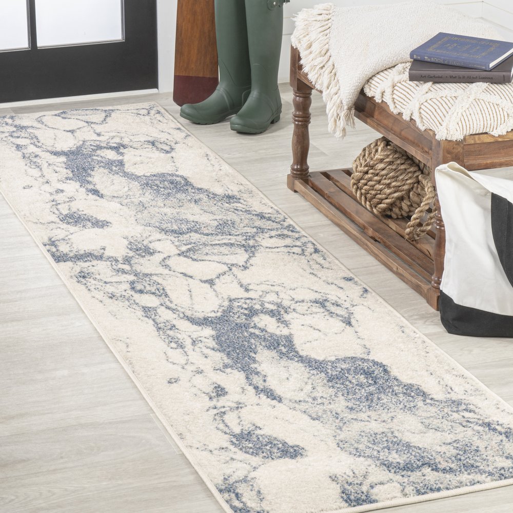 Marmo Abstract Marbled Modern Area Rug. Picture 2