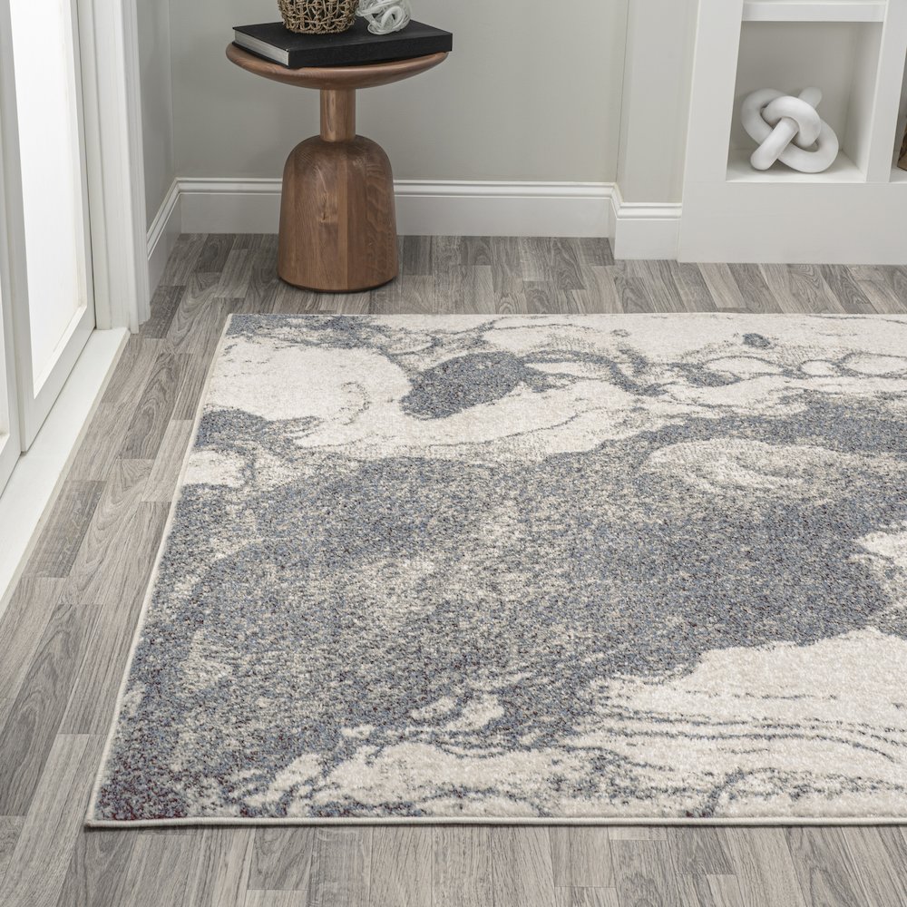 Marmo Abstract Marbled Modern Area Rug. Picture 3