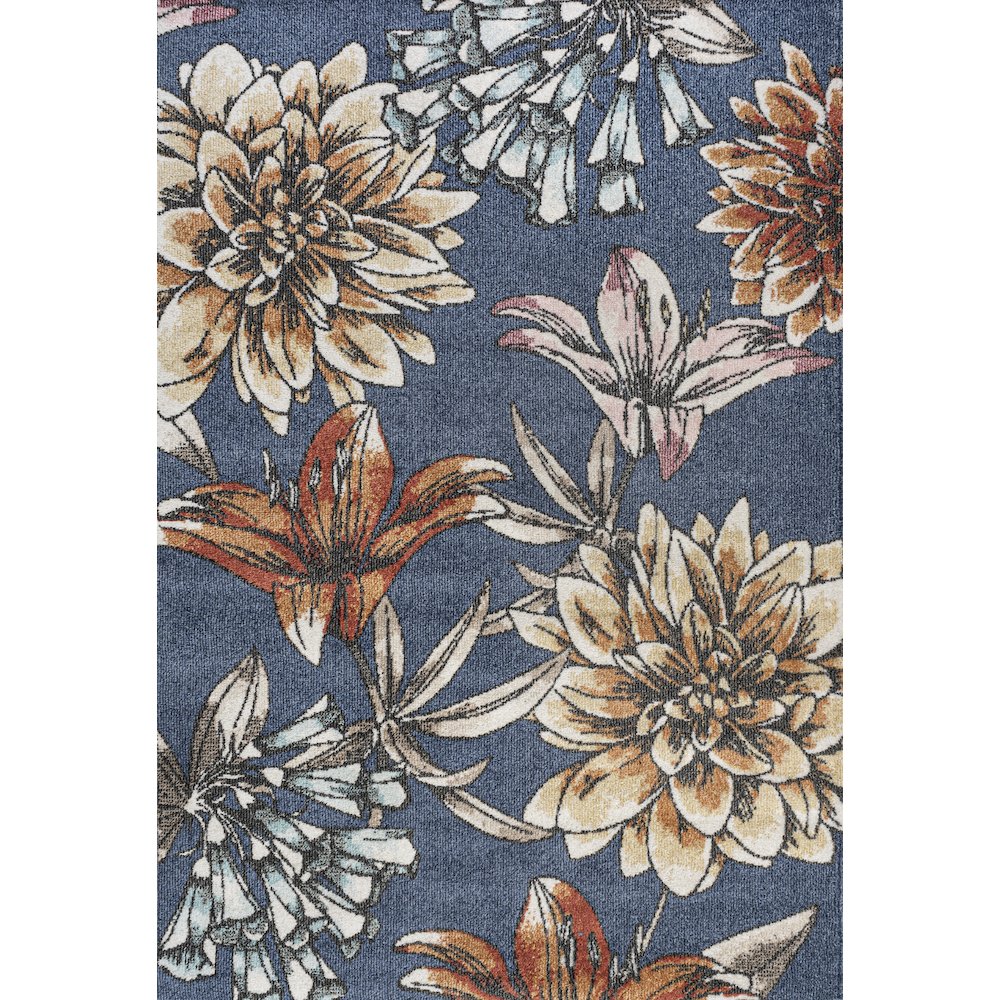 Giglio Modern Botanical Flower Area Rug. Picture 1