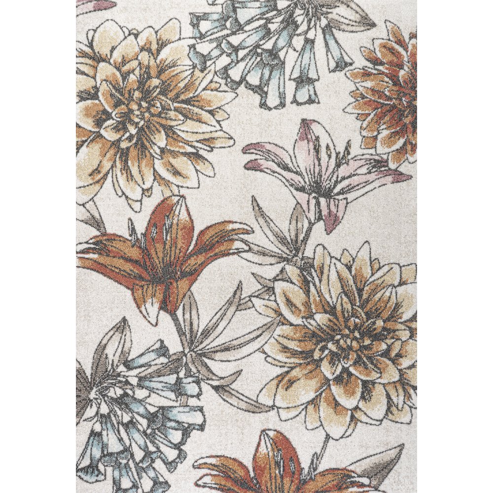 Giglio Modern Botanical Flower Area Rug. Picture 1