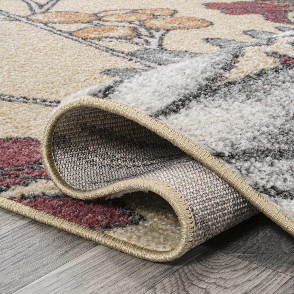 Dizi Modern Botanical Wildflower Area Rug. Picture 6