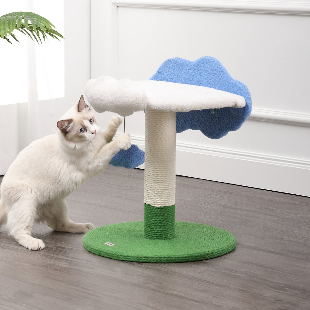 Sami Modern Jute Cloud Cat Tree With Scratching Post. Picture 2