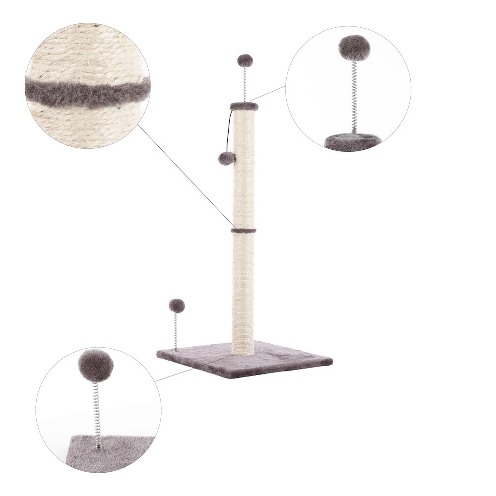 Rylie Farmhouse Sisal Pillar Cat Scratching Post. Picture 3