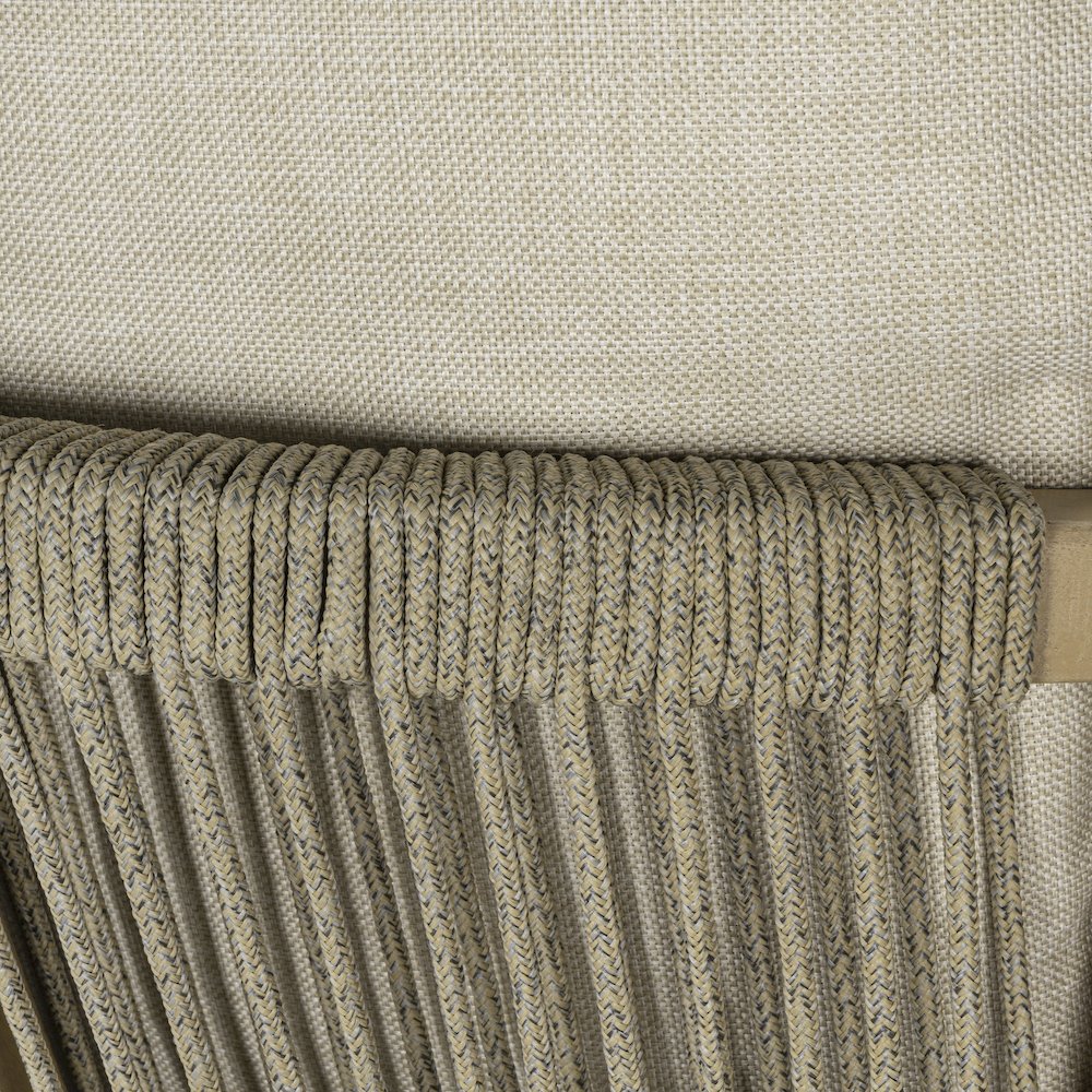 Porto Modern Coastal 3-Piece Acacia Wood Outdoor Square Bar Table Set with. Picture 7