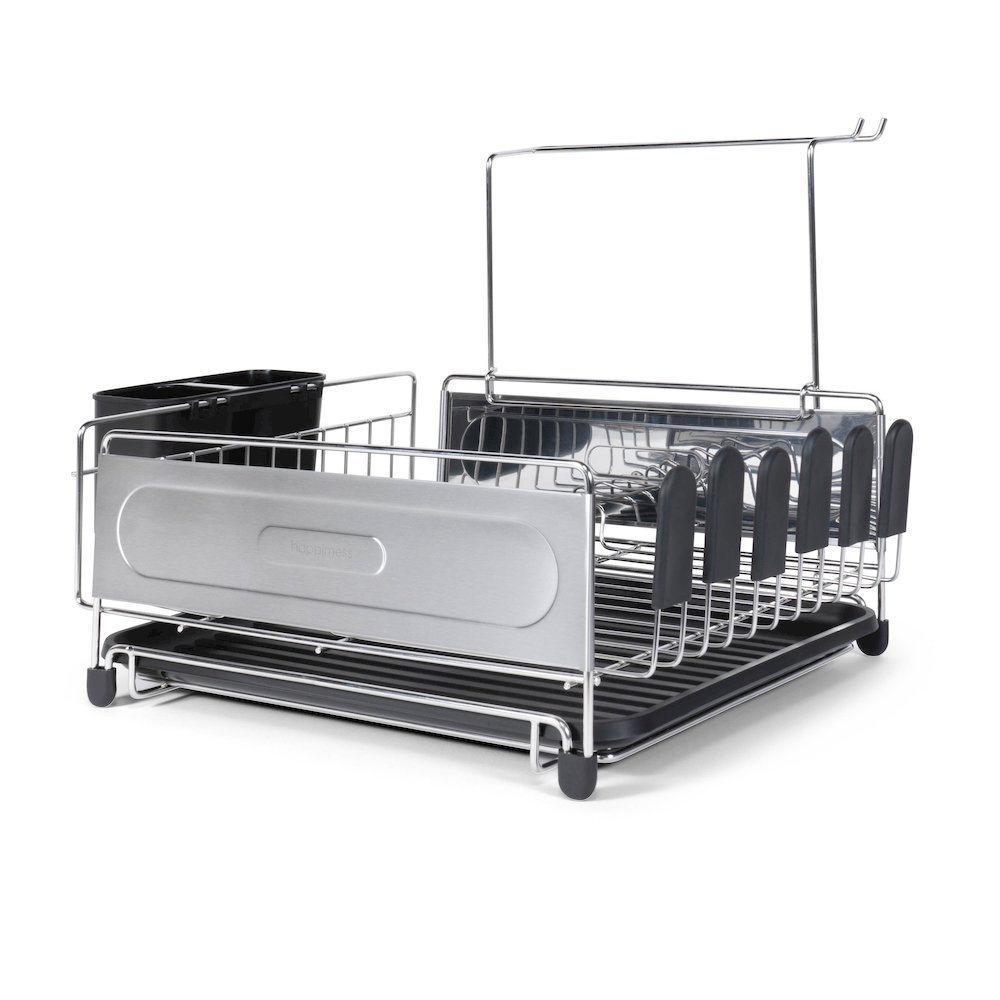 Compact Fingerprint-Proof Stainless Steel Dish Drying Rack. Picture 3