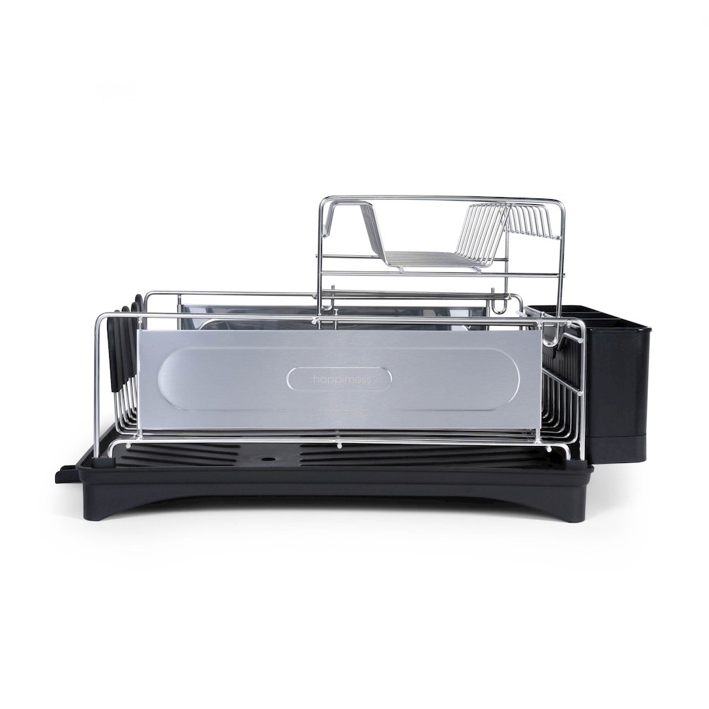 Compact 2-Tier Fingerprint-Proof Stainless Steel Dish Drying Rack. Picture 9
