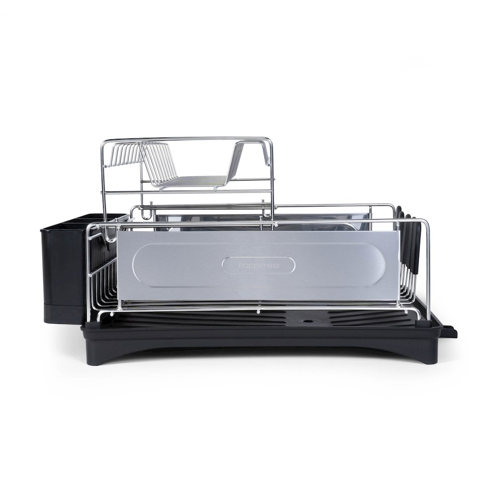 Compact 2-Tier Fingerprint-Proof Stainless Steel Dish Drying Rack. Picture 2